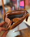 Pochette bandoulière pour téléphone en cuir pailleté
