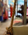 Petit sac matelassé en cuir lisse