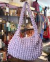 Grand sac fourre tout en tissu gaufré
