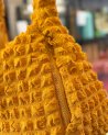 Grand sac fourre tout en tissu gaufré