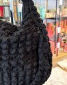 Grand sac fourre tout en tissu gaufré